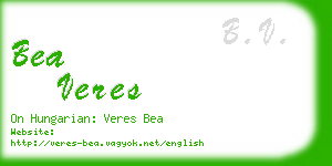 bea veres business card